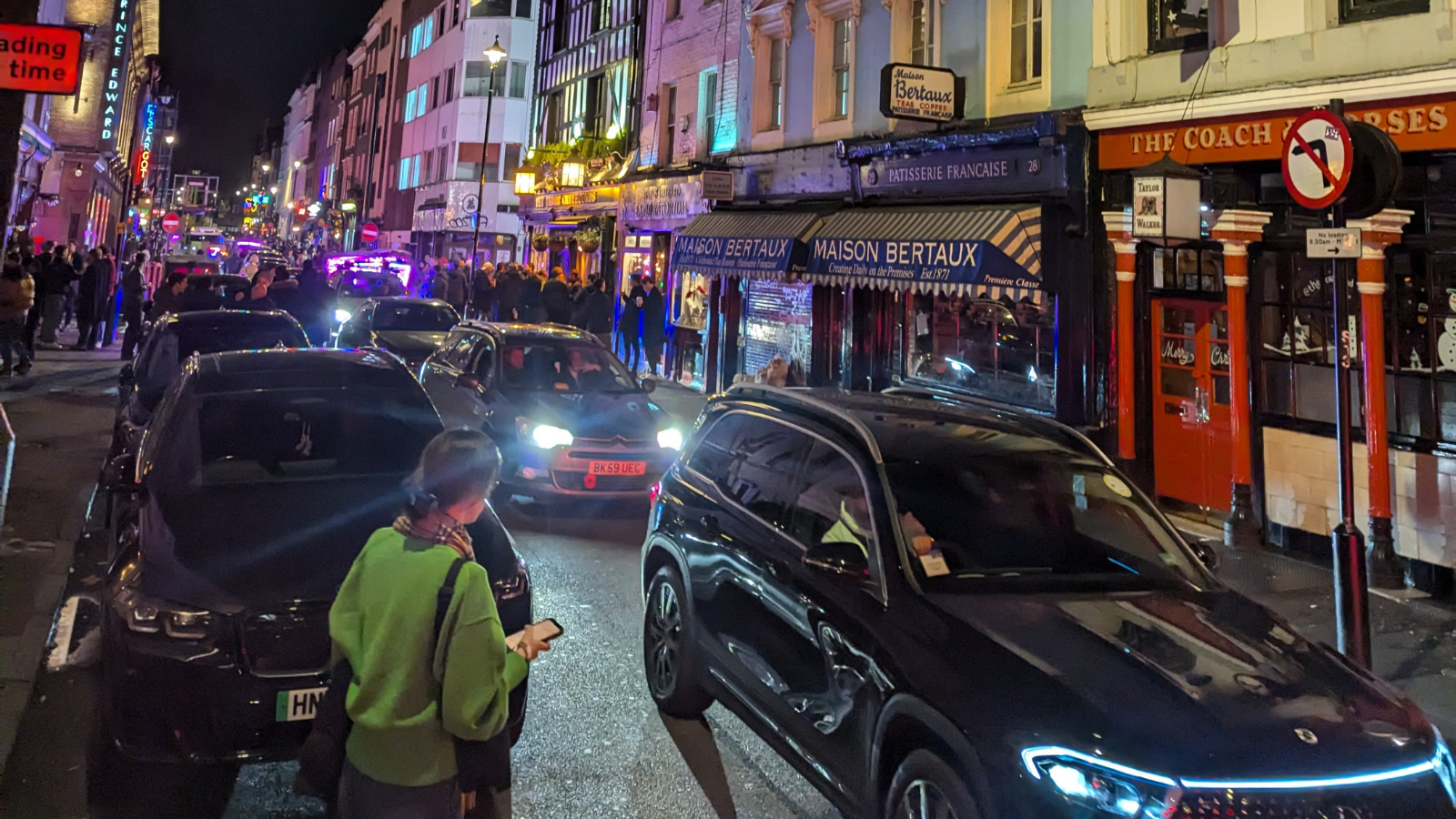 Central London traffic